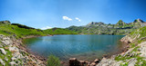 view of lake Estaens in the Pyrenees mountains