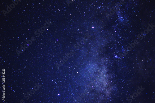 milky way and star on the sky.