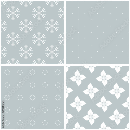 Vector set of 4 background patterns