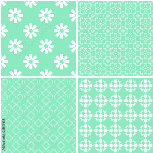 Vector set of 4 background patterns