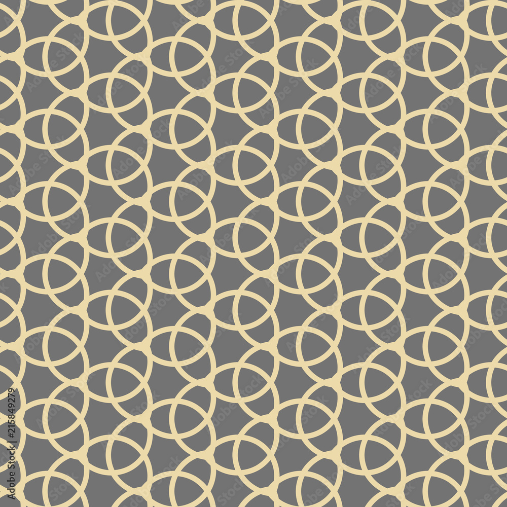 Fototapeta premium Seamless golden ornament. Modern background. Geometric modern pattern