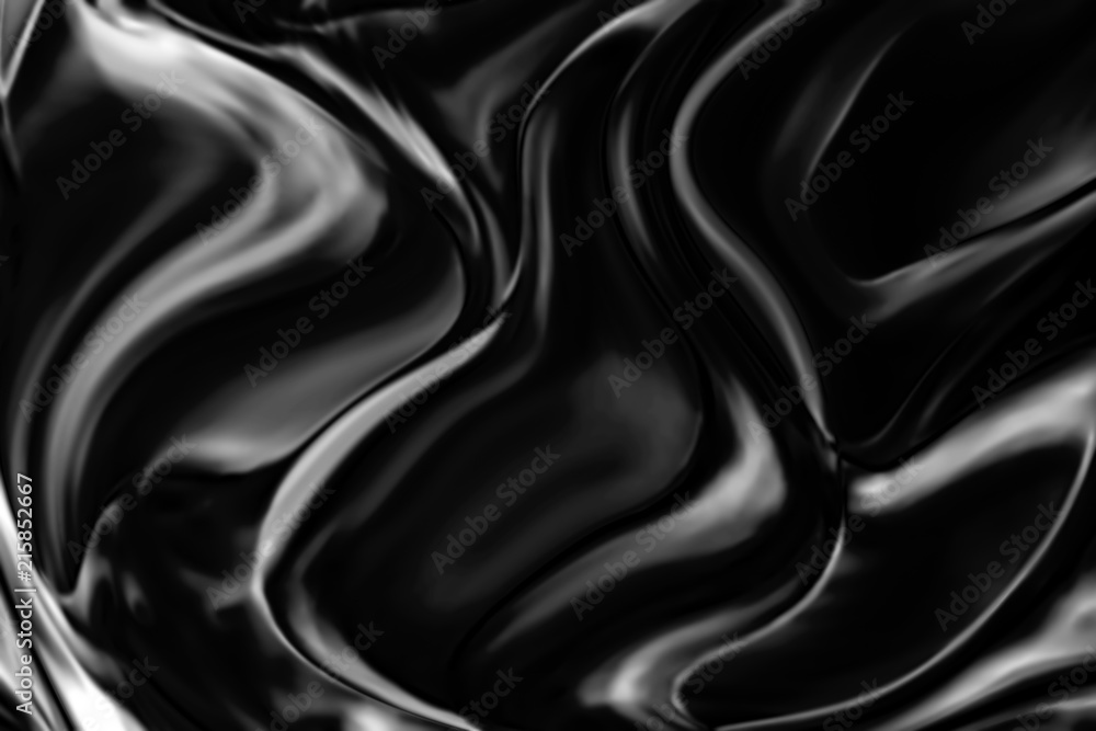 Obraz premium Black background with waves
