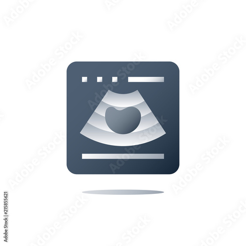 Medical examination, ultrasound investigation, ultrasonography concept, focused abdominal sonogram for trauma, health check up