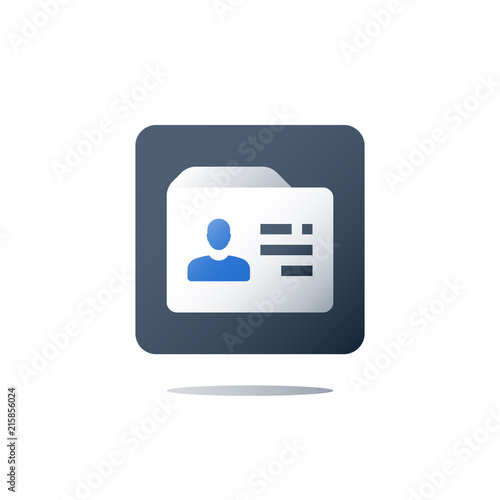 Medical insurance card, identification document, patient profile, health care services, licence registry