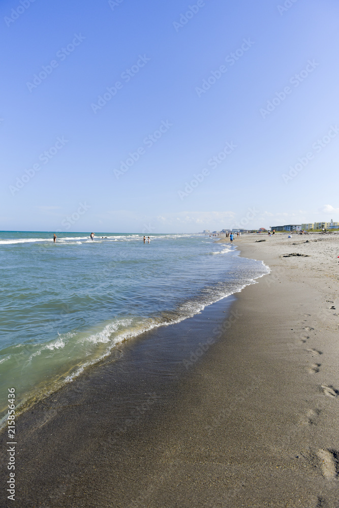 Sand beach at ocean