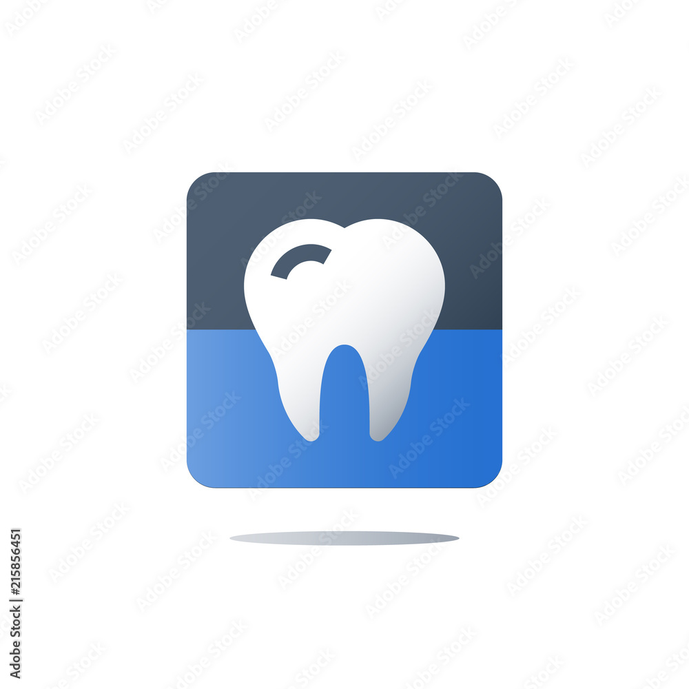 Dentistry concept, dental care, medical services, tooth vector icon Dentistry concept, dental care, medical services, tooth vector icon