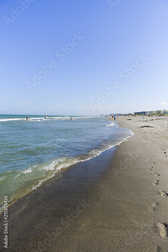 Sand beach at ocean
