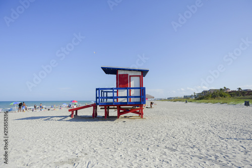 Lifeguard cabin on the beach