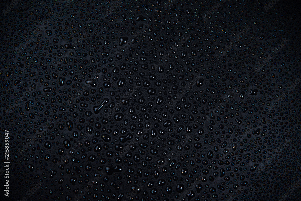 Drops of water on black background. Drops of water on black background.