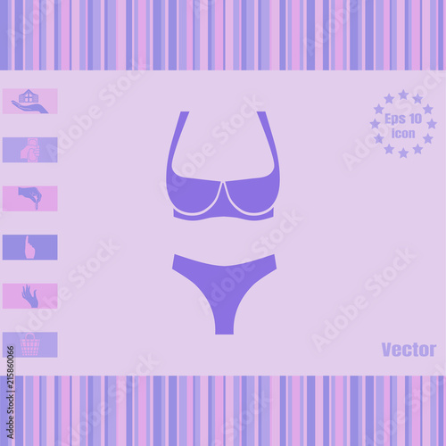 lingerie vector icon