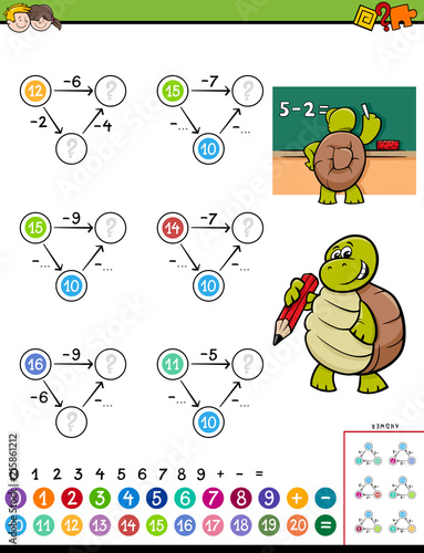 maths subtraction educational game for kids