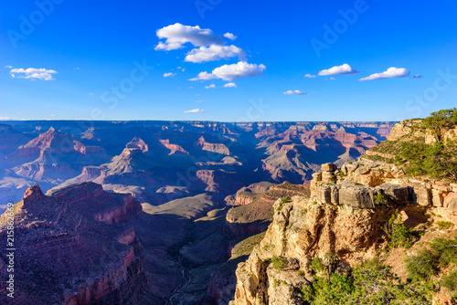 Amazing Landscape scenery at sunset from South Rim of Grand Canyon National Park, Arizona, United States