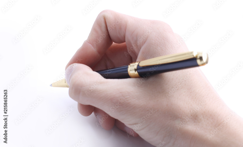 closeup .hand of a businessman signing the contract. closeup .hand of a businessman signing the contract.