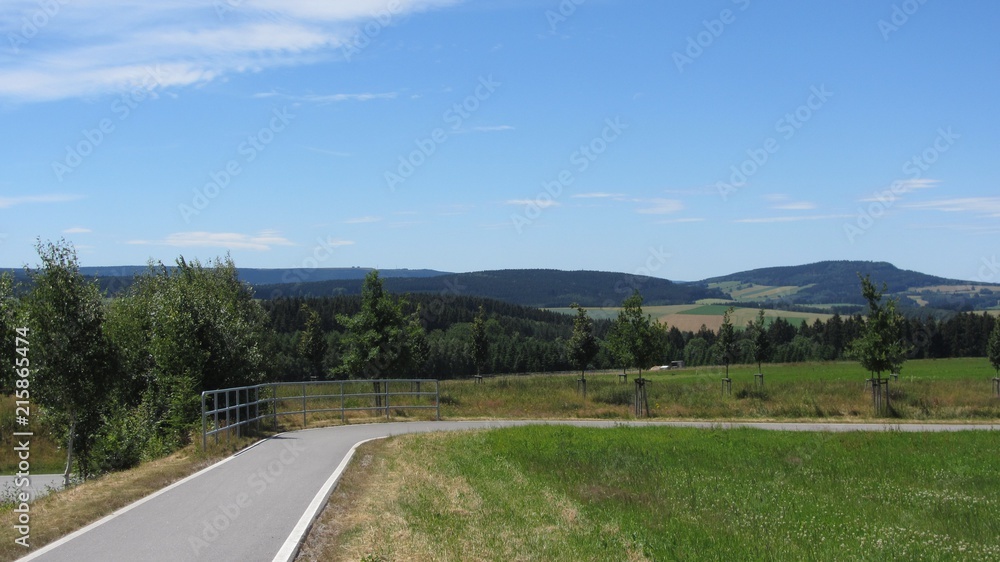 radweg im erzgebirge