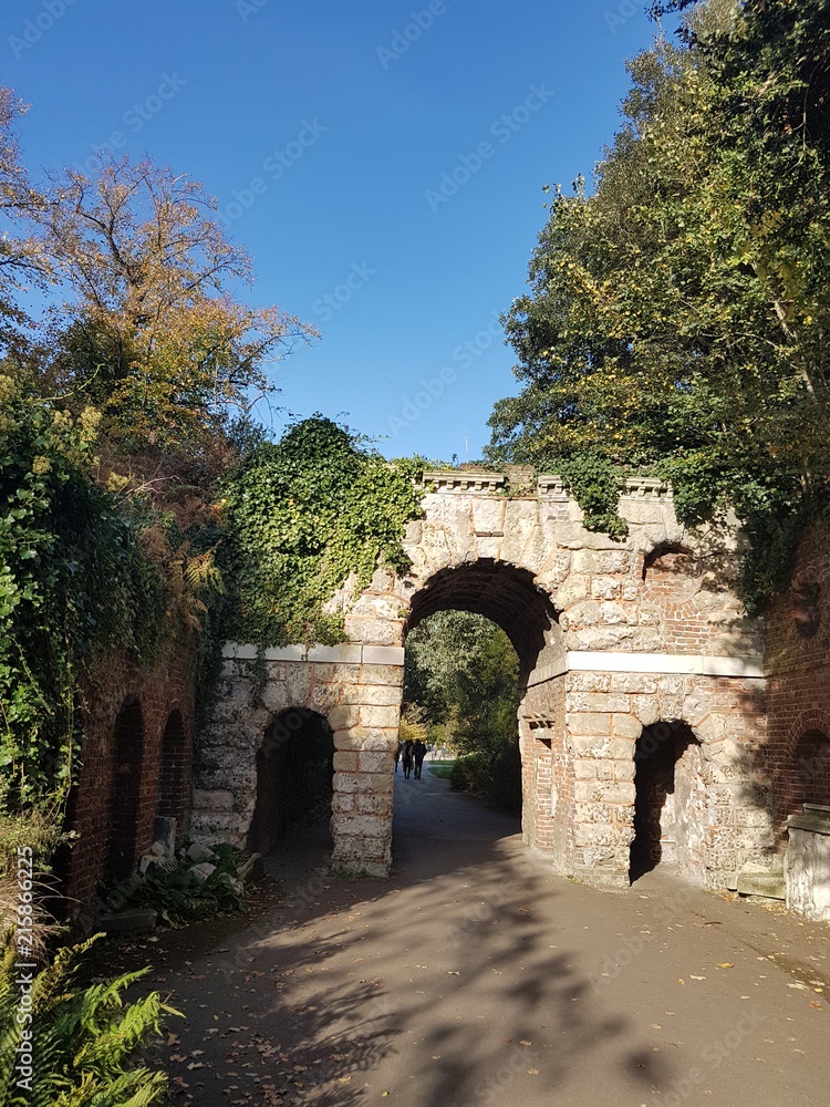 gate, beautiful, ruins, entrance to the garden