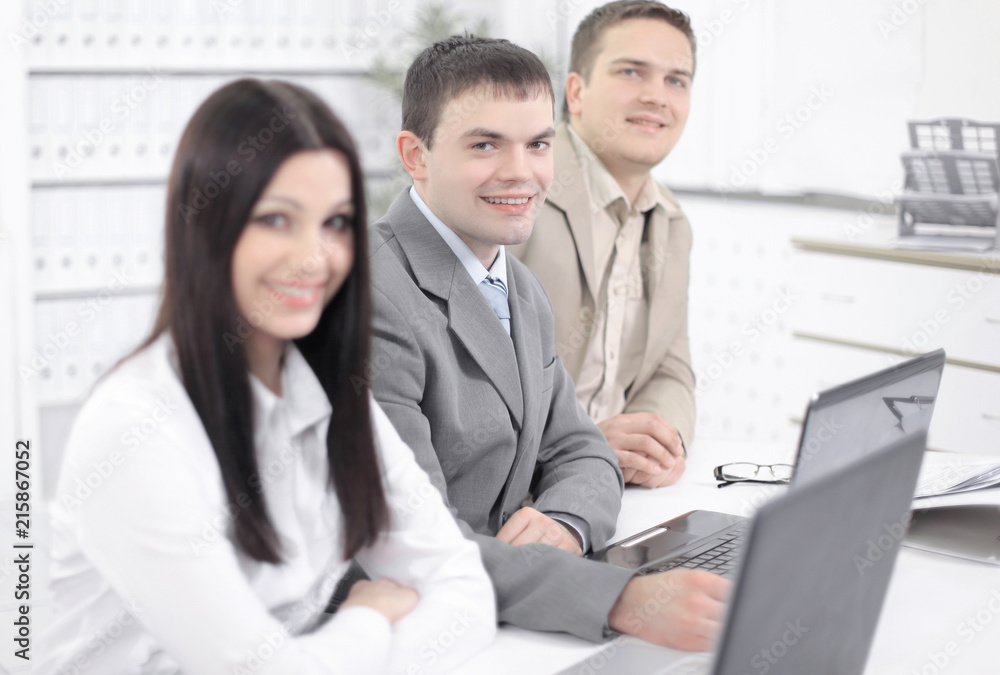 prospective employees sitting on the workplace in the office prospective employees sitting on the workplace in the office