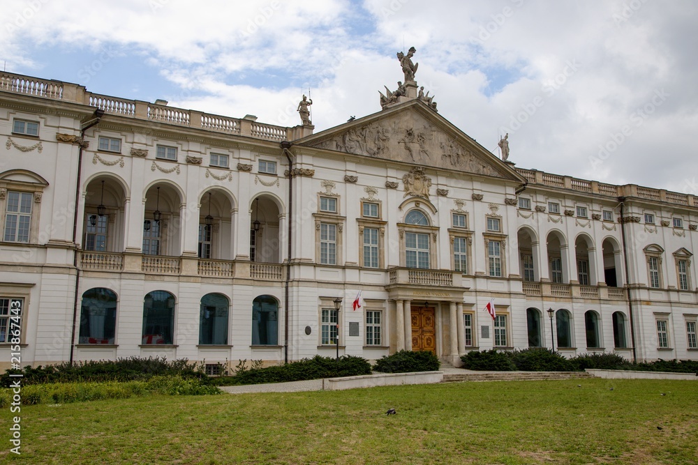 Palace Krasinskich in Warsaw in Poland, Europe