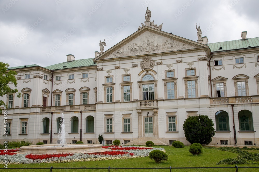 Palace Krasinskich in Warsaw in Poland, Europe