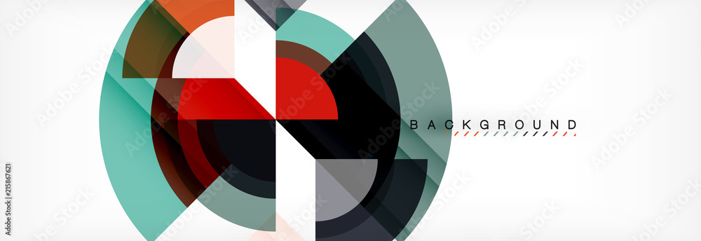 Vector circular geometric abstract background Vector circular geometric abstract background