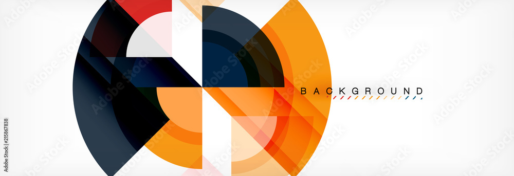 Vector circular geometric abstract background Vector circular geometric abstract background