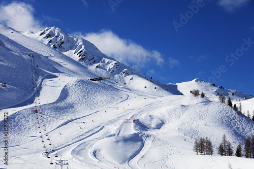 Grand Montet ski area, Chamonix, Haute Savoie, Rhone Alpes, French Alps, France
