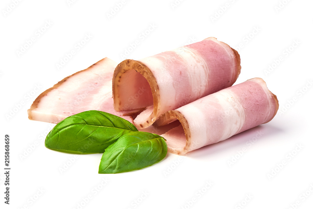 Smoked brisket chopped, isolated on white background. Smoked brisket chopped, isolated on white background.