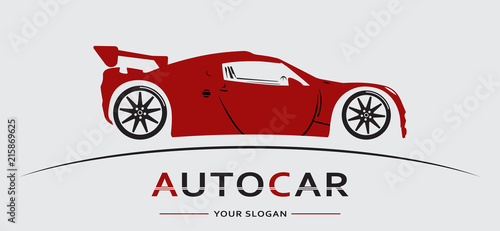 Car Logo Abstract Lines Vector. Vector illustration