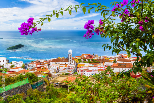View of Garachico town of Tenerife, Canary Islands, Spain photo