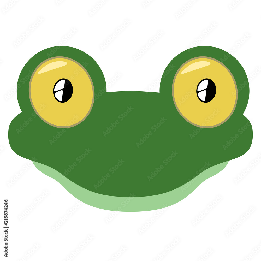 Isolated cute lizard avatar