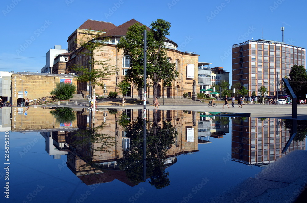 Fototapeta premium Platz der alten Synagoge in Freiburg