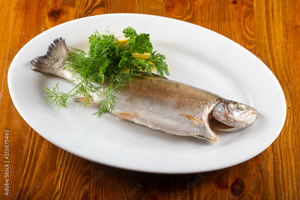 Steamed trout