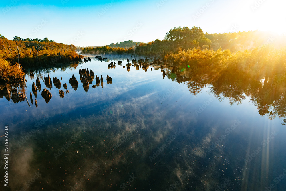 West Arm Creek, Dead Lakes Recreation Area, Wewahitchka, Florida Stock
