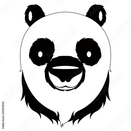 Fototapeta Naklejka Na Ścianę i Meble -  Isolated cute panda avatar