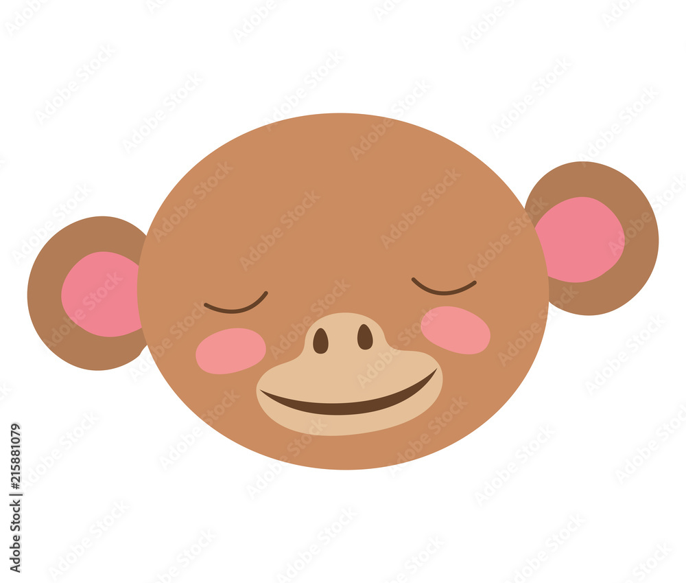 wild monkey head icon vector illustration design wild monkey head icon vector illustration design