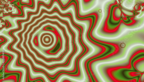 A swirling flame fractal vortex with simple star