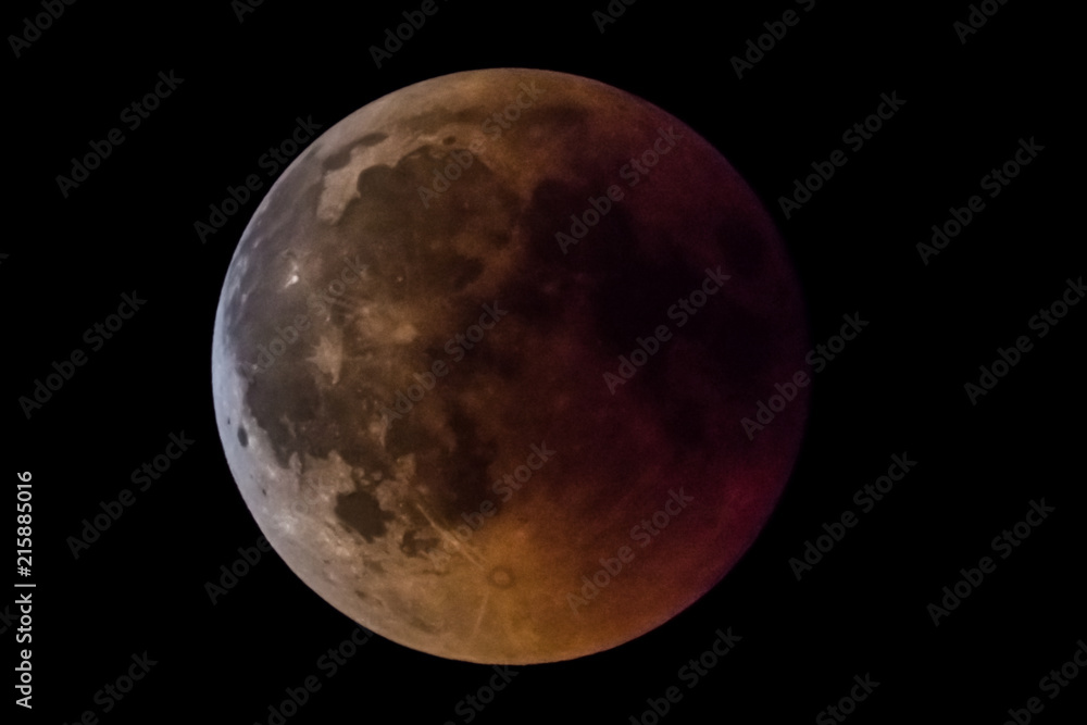 Obraz premium Blutmond - Mondfinsternis