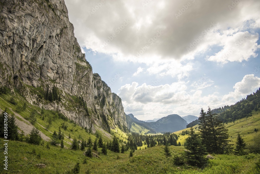 Mountain landscape in the french Alps Mountain landscape in the french Alps