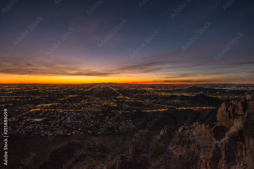 Magical Sunset in Piestewa Peak Phoenix (Squaw Peak) 