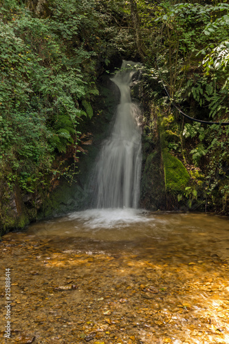 Landscape of First Gabrovo waterfall cascade in Belasica Mountain  Novo Selo  Republic of Macedonia