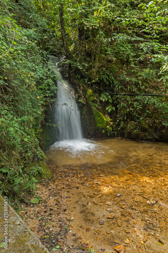Fototapeta Naklejka Na Ścianę i Meble -  Landscape of First Gabrovo waterfall cascade in Belasica Mountain, Novo Selo, Republic of Macedonia
