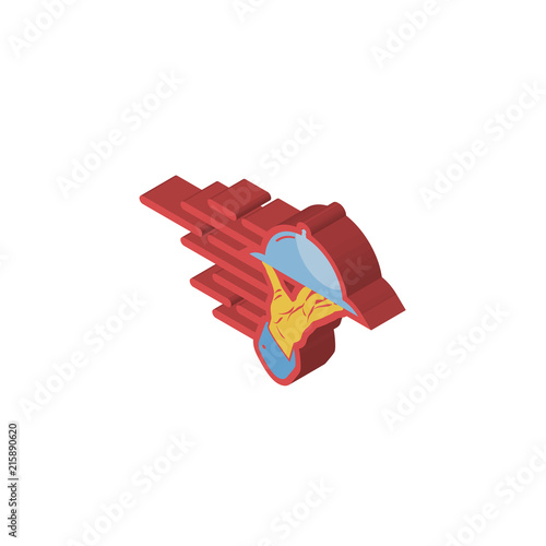catering services isometric right top view 3D icon