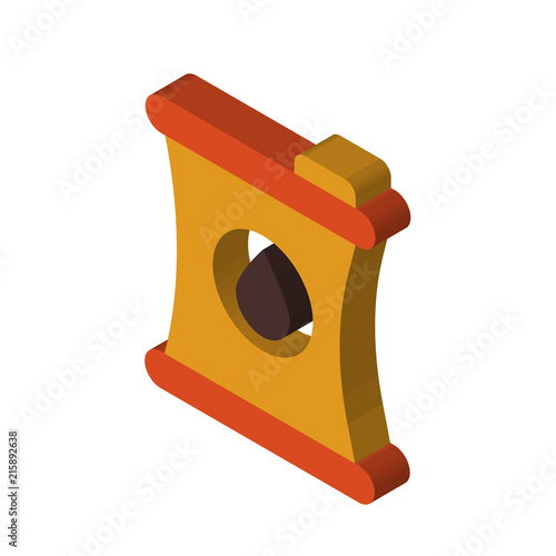 Barrel isometric right top view 3D icon