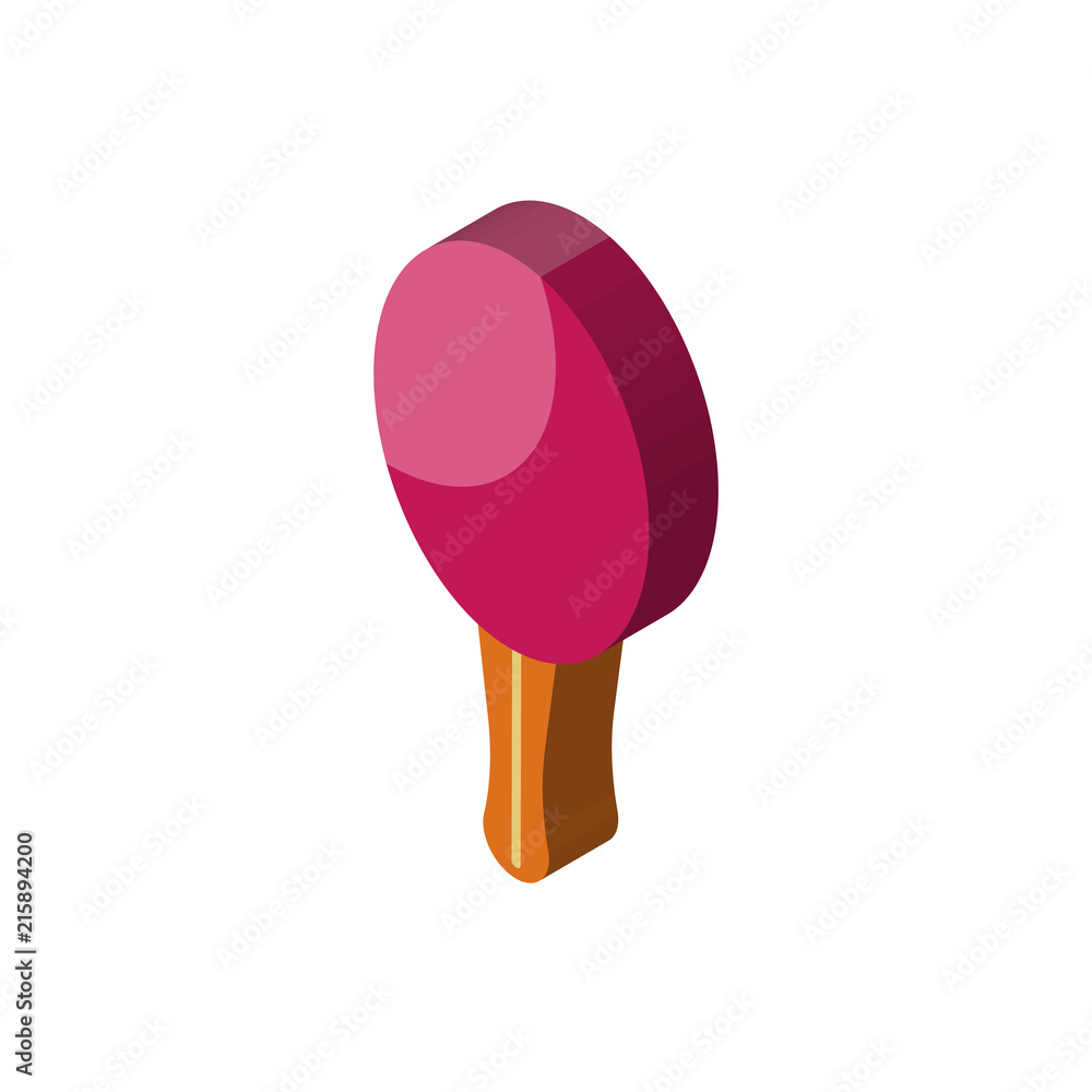 Ice cream isometric right top view 3D icon Ice cream isometric right top view 3D icon