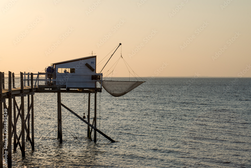Coucher de soleil Esnandes Charente Maritime France