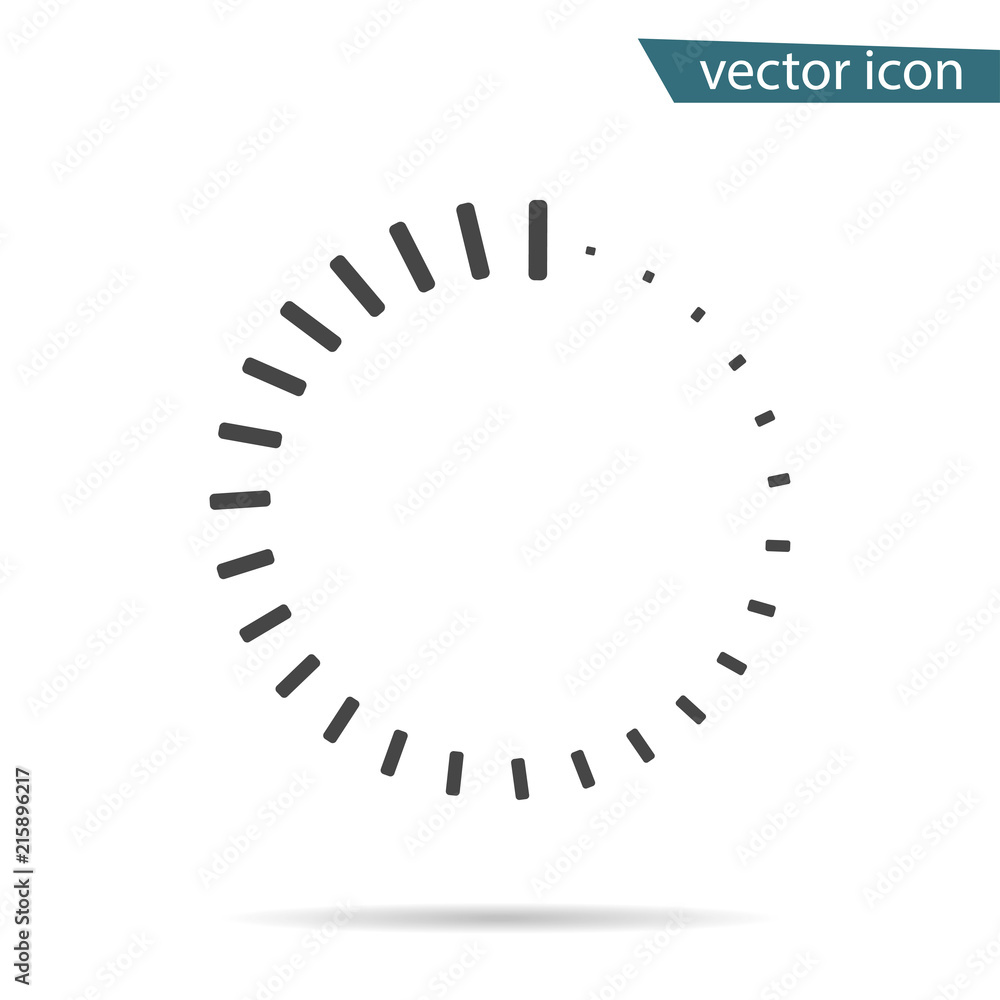 Gray Loading icon isolated on background. Modern flat pictogram, business, marketing, internet conce Gray Loading icon isolated on background. Modern flat pictogram, business, marketing, internet conce
