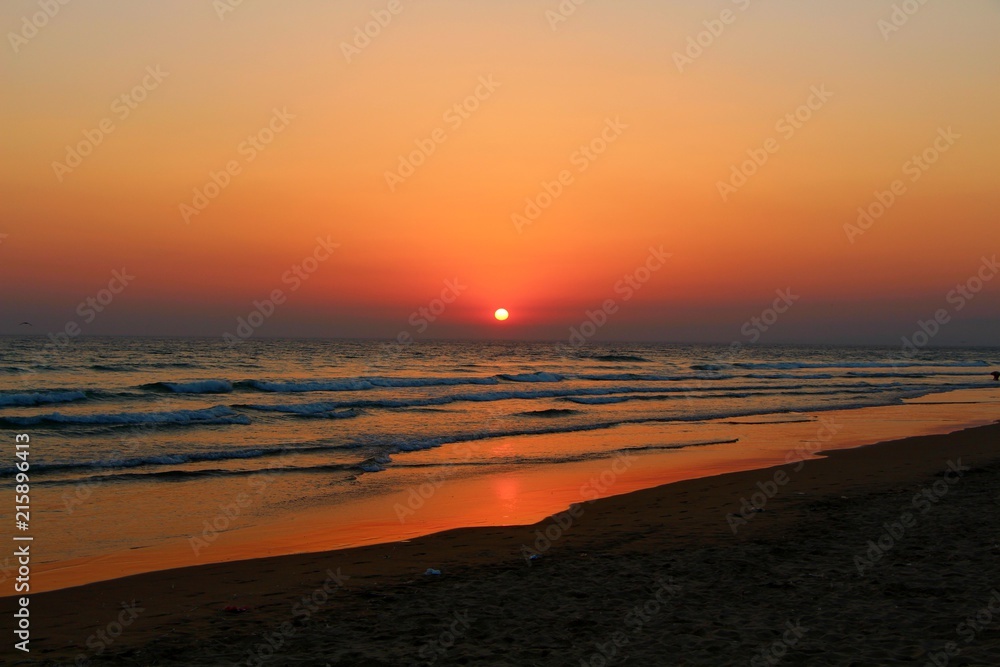 Sunset Beach in Portugal