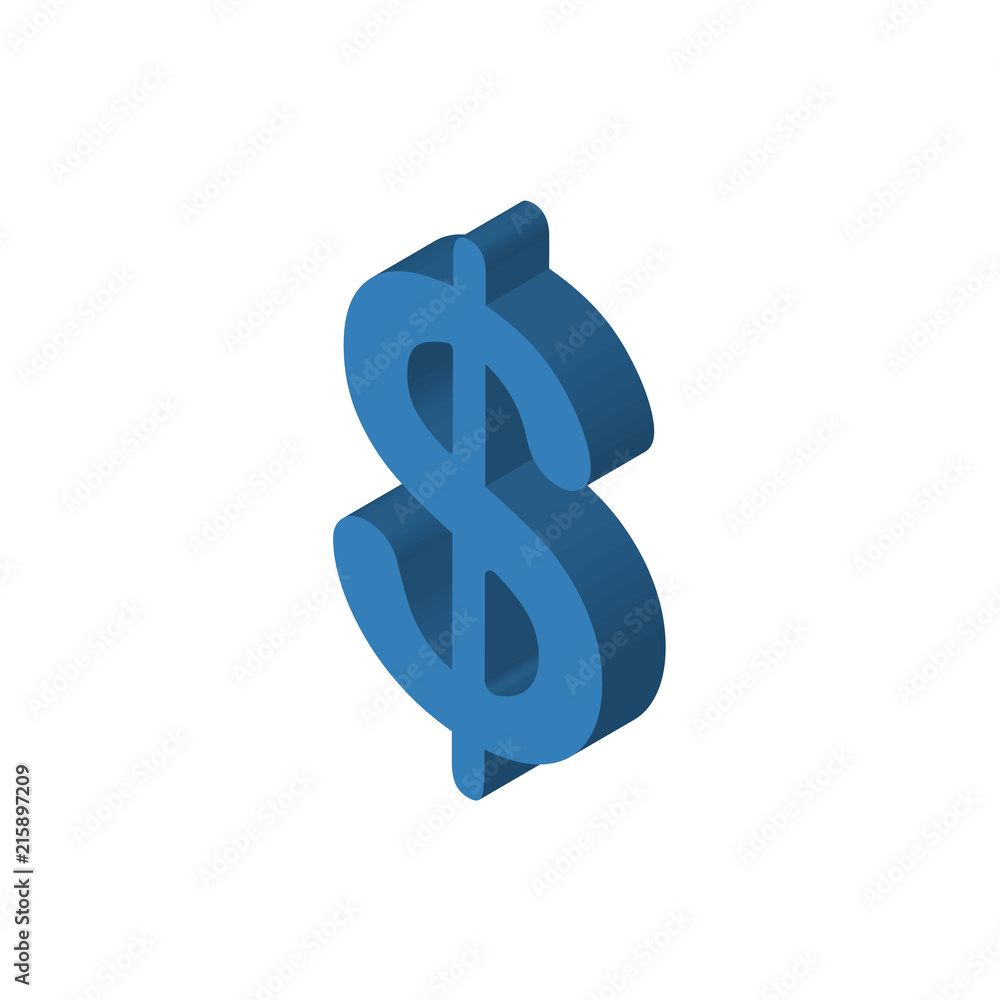 Obraz premium Bermuda currency isometric right top view 3D icon