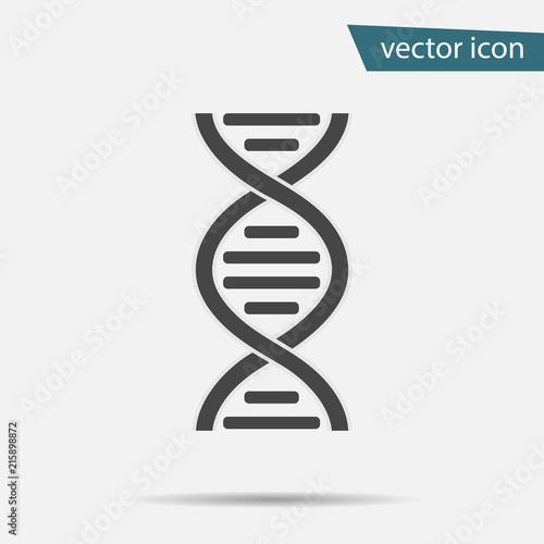 DNA icon vector. Modern simple flat life evolution sign isolated. Business, internet concept. Trendy