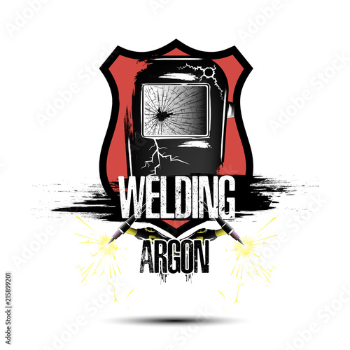 Logo template design welding argon