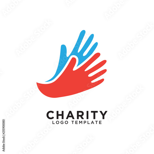 Charity logo design template